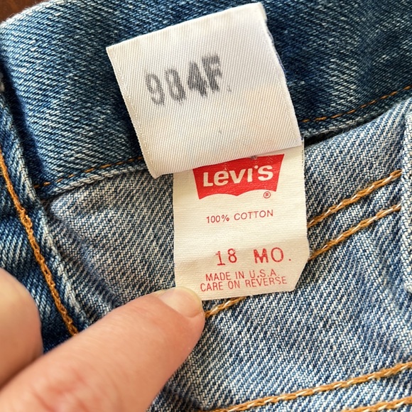 Vintage Levi - denim jacket, 18m, very rare red label - Picture 6 of 10